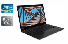 Ультрабук Lenovo ThinkPad x390 / 13.3" (1920x1080) IPS / Intel Core i7-8665U (4 (8) ядра по 1.9 - 4.8 GHz) / 16 GB DDR4 / 512 GB SSD / Intel UHD Graphics / WebCam / TouchID / Windows 10 б/у