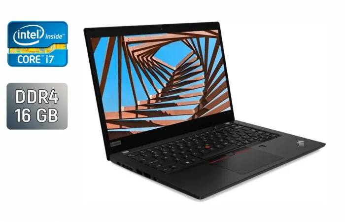 Ультрабук Lenovo ThinkPad x390 / 13.3" (1920x1080) IPS / Intel Core i7-8665U (4 (8) ядра по 1.9 - 4.8 GHz) / 16 GB DDR4 / 512 GB SSD / Intel UHD Graphics / WebCam / TouchID / Windows 10 б/у - зображення 1