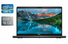 Ультрабук Б-клас Dell Latitude 5500 / 15.6" (1920x1080) IPS / Intel Core i5-8365U (4 (8) ядра по 1.6 - 4.1 GHz) / 16 GB DDR4 / 256 GB SSD / Intel UHD Graphics / WebCam / TouchID б/в