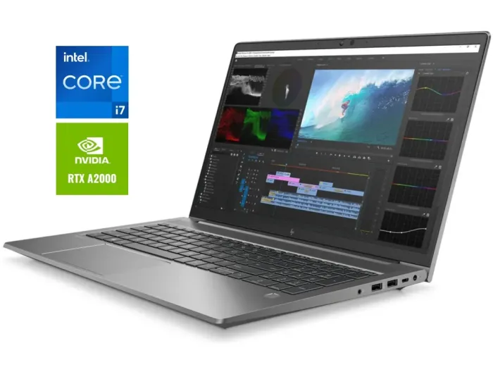 Мобільна робоча станція HP ZBook Power 15 G8 / 15,6'' (1920x1080) IPS Touch / Intel Core i7-11850H (8 (16) ядер по 2,5 - 4,8 ГГц) / 16 ГБ DDR4 / 512 ГБ SSD / nVidia RTX A2000, 4 ГБ GDDR6, 128-біт / WebCam б/в - зображення 1