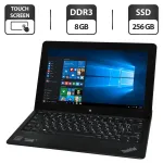 Ноутбук-трансформер Lenovo ThinkPad Helix 20CH / 11.6" (1920x1080) TN Touch / Intel Core M-5Y10 (2 (4) ядра по 0.8 - 2.0 GHz) / 8 GB DDR3 / 256 GB SSD / Intel HD Graphics 5300 / WebCam / LTE / Windows 10 Pro б/в
