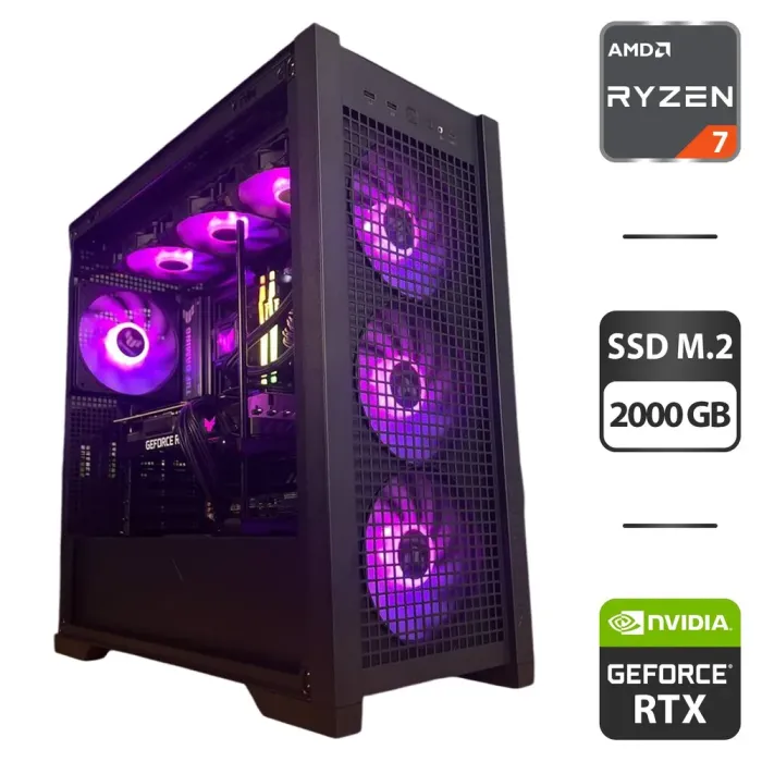 Збірка під замовлення: ігровий ПК Asus TUF Gaming GT302 ARGB Tower / AMD Ryzen 7 9800X3D (8 (16) ядер по 4.7 - 5.2 GHz) / 64 GB DDR5 / 2000 GB SSD M.2 / nVidia GeForce RTX 3080 Ti, 12 GB GDDR6X, 384-bit / 1000W б/в - зображення 1