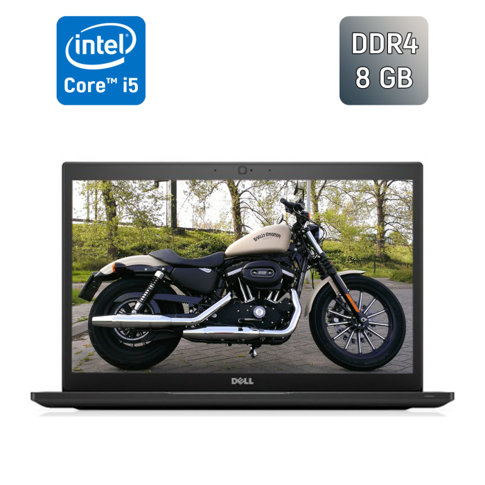 Ультрабук Dell Latitude 7480 / 14" (1366x768) TN / Intel Core i5-7300U (2 (4) ядра по 2.6 - 3.5 GHz) / 8 GB DDR4 / 256 GB SSD / Intel HD Graphics 620 / WebCam / HDMI / Windows 10 б/в - зображення 1