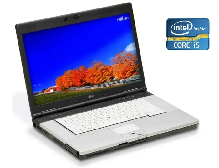 Ноутбук Fujitsu LifeBook E780 / 15.6" (1600x900) TN / Intel Core i5-520M (2 (4) ядра по 2.4 - 2.93 GHz) / 4 GB DDR3 / 320 GB HDD / Intel HD Graphics / WebCam / DVD-ROM б/в - зображення 1