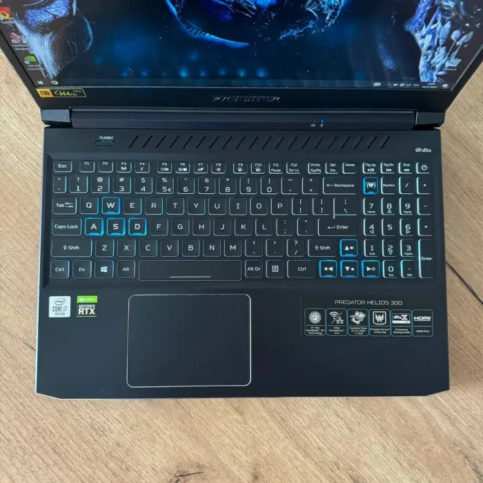 Ігровий ноутбук Acer Predator Helios 300 PH315-53 / 15.6" (1920x1080) IPS / Intel Core i7-10750H (6 (12) ядер по 2.6 - 4.8 GHz) / 16 GB DDR4 / 512 GB SSD / nVidia GeForce RTX 2060, 6 GB GDDR6, 192-bit / WebCam б/в - зображення 7