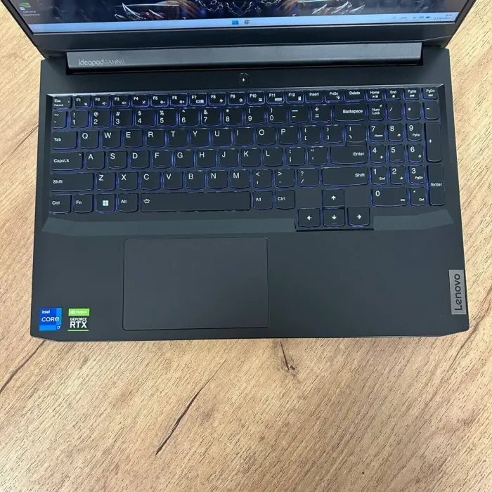 Ігровий ноутбук Б-клас Lenovo IdeaPad Gaming 3 15IHU6 / 15.6" (1920x1080) IPS / Intel Core i7-11370H (4 (8) ядра по 3.0 - 4.8 GHz) / 8 GB DDR4 / 256 GB SSD + 1000 GB HDD / nVidia GeForce RTX 3050, 4 GB GDDR6, 128-bit / WebCam б/в - зображення 7