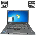 Ноутбук Lenovo ThinkPad T520 / 15.6" (1600x900) TN / Intel Core i5-2450M (2 (4) ядра по 2.5 - 3.1 GHz) / 6 GB DDR3 / 500 GB HDD / nVidia NVS 4200M, 1 GB GDDR3, 64-bit / WebCam / DVD-ROM б/в