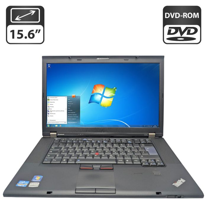 Ноутбук Lenovo ThinkPad T520 / 15.6" (1600x900) TN / Intel Core i5-2450M (2 (4) ядра по 2.5 - 3.1 GHz) / 6 GB DDR3 / 500 GB HDD / nVidia NVS 4200M, 1 GB GDDR3, 64-bit / WebCam / DVD-ROM б/в - изображение 1