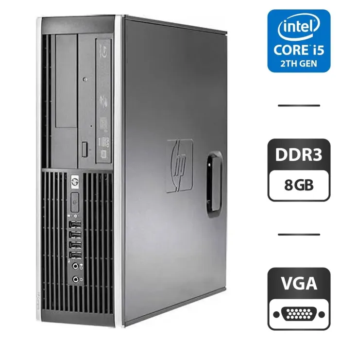 Комп'ютер HP Compaq Elite 8200 SFF / Intel Core i5-2400 (4 ядра по 3.1 - 3.4 GHz) / 8 GB DDR3 / 250 GB HDD / Intel HD Graphics 2000 / VGA б/в - зображення 1
