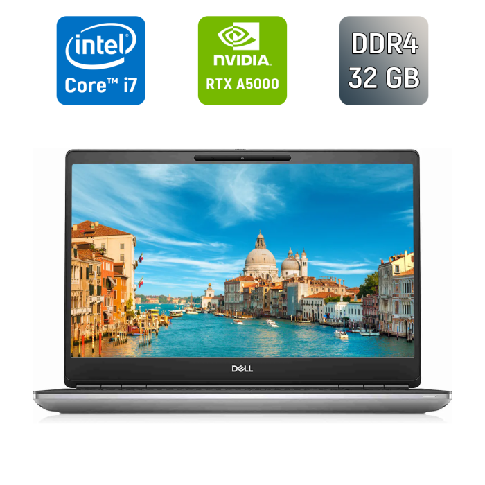 Мобільна робоча станція Dell Precision 7560 / 15,6" (1920x1080) IPS / Intel Core i7-11850H (8 (16) ядер по 2,5 - 4,8 ГГц) / 32 ГБ DDR4 / 1000 ГБ SSD / nVidia RTX A5000, 16 ГБ GDDR6, 256-біт / WebCam / Windows 11 б/в - изображение 1