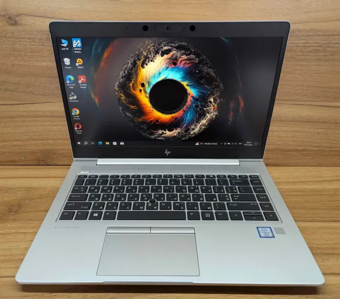 Ультрабук HP EliteBook 840 G6 / 14" (1920x1080) IPS / Intel Core i5-8365U (4 (8) ядра по 1.6 - 4.1 GHz) / 16 GB DDR4 / 480 GB SSD / Intel UHD Graphics 620 / WebCam / Fingerprint / Windows 10 б/в - зображення 2