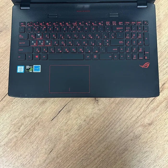 Ігровий ноутбук Б-клас Asus ROG Strix GL552VW / 15.6" (1920x1080) IPS / Intel Core i7-6700HQ (4 (8) ядра по 2.6 - 3.5 GHz) / 16 GB DDR4 / 128 GB SSD M.2 + 500 GB HDD / nVidia GeForce GTX 960M, 2 GB GDDR5, 128-bit / WebCam б/в - зображення 7