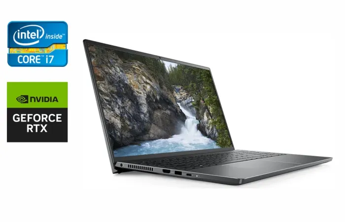 Ігровий ноутбук Б-клас Dell Vostro 15 7510 / 15.6" (1920x1080) IPS / Intel Core i7-11800H (8 (16) ядер по 2.3 - 4.6 GHz) / 16 GB DDR4 / 512 GB SSD / nVidia GeForce RTX 3050 Ti, 4 GB GDDR6, 128-bit / WebCam / Fingerprint б/в - зображення 1