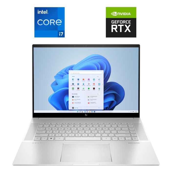 Ігровий ноутбук Б-класу HP Envy 16-h0020ca / 16" (3840x2400) IPS Touch / Intel Core i7-12700H (14 (20) ядер по 3,5 - 4,7 ГГц) / 32 ГБ DDR5 / 1000 ГБ SSD NVMe / nVidia GeForce RTX 3060, 6 ГБ GDDR6, 192-біт / WebCam б/в - зображення 1