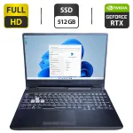 Ігровий ноутбук Asus TUF Gaming F15 (FX506) / 15.6" (1920x1080) IPS / AMD Ryzen 7 4800H (8 (16) ядер по 2.9 - 4.2 GHz) / 8 GB DDR4 / 512 GB SSD / nVidia GeForce RTX 2060, 6 GB GDDR6, 192-bit / WebCam б/в