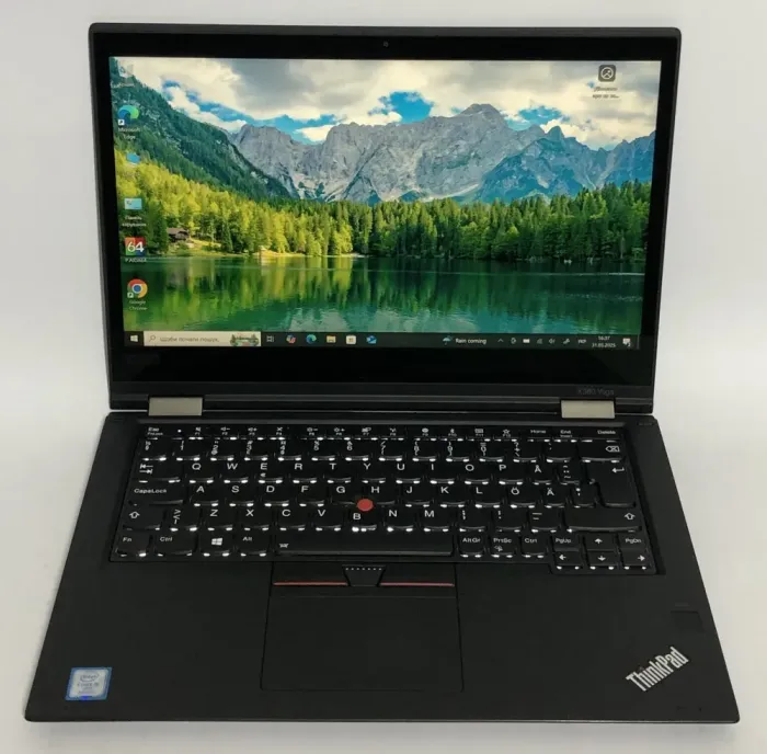 Ультрабук-трансформер Б-клас Lenovo ThinkPad X380 Yoga / 13.3" (1920x1080) IPS / Intel Core i5-8350U (4 (8) ядра по 1.7 - 3.6 GHz) / 16 GB DDR4 / 512 GB SSD / Intel UHD Graphics 620 / WebCam / Win 10 Pro б/в - зображення 2