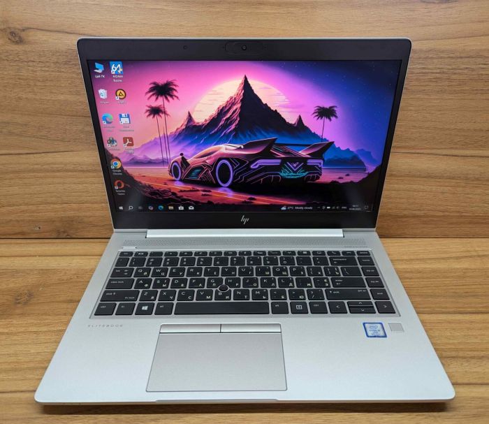 Ультрабук Б-клас HP EliteBook 840 G5 / 14" (1920x1080) IPS / Intel Core i5-8350U (4 (8) ядра по 1.7 - 3.6 GHz) / 8 GB DDR4 / 256 GB SSD / Intel UHD Graphics 620 / WebCam / Fingerprint / Windows 10 б/в - зображення 2