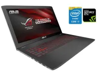 Ігровий ноутбук Б-клас Asus ROG GL752VW / 17.3" (1920x1080) IPS / Intel Core i7-6700HQ (4 (8) ядра по 2.6 - 3.5 GHz) / 8 GB DDR4 / 256 GB SSD / nVidia GeForce GTX 960M, 2 GB GDDR5, 128-bit / WebCam б/в