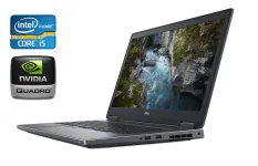 Ноутбук робоча станція Dell Precision 7730 / 17.3" (1920x1080) IPS / Intel Core i5-8400H (4 (8) ядра по 2.5 - 4.2 GHz) / 16 GB DDR4 / 512 GB SSD / nVidia Quadro P3200, 6 GB GDDR5, 192-bit / Windows 10 б/в