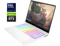 Ігровий ультрабук HP Omen Transcend 14 / 14" (2880x1800) OLED / Intel Core Ultra 9 185H (16 (22) ядра по 1.8 - 5.1 GHz) / 32 GB DDR5 / 1000 GB SSD / nVidia GeForce RTX 4070, 8 GB GDDR6, 128-bit / WebCam / Win 11 Home