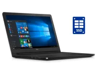 Ноутбук Б-клас Dell Inspiron 15 3552 / 15.6" (1366x768) TN / Intel Celeron N3060 (2 ядра по 1.6 - 2.48 GHz) / 4 GB DDR3 / 128 GB SSD / Intel HD Graphics / WebCam / Win 10 б/в
