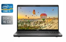 Ультрабук Dell Latitude 5500 / 15.6" (1920x1080) IPS / Intel Core i5-8265U (4 (8) ядра по 1.6 - 3.9 GHz) / 16 GB DDR4 / 480 GB SSD / Intel UHD Graphics 620 / WebCam / HDMI / Windows 10 б/в