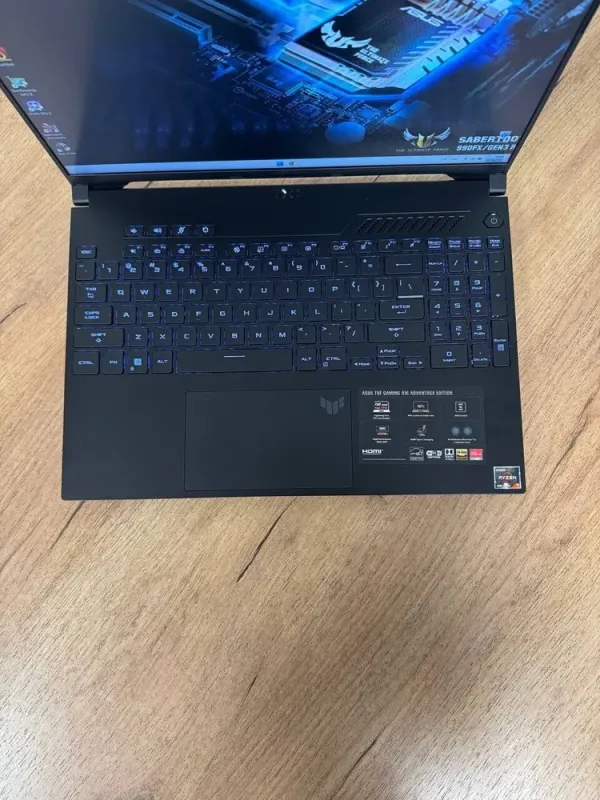 Ігровий ноутбук Asus TUF Gaming Advantage A16 FA617NS / 16" (1920x1200) IPS / AMD Ryzen 7 7735HS (8 (16) ядер по 3.2 - 4.75 GHz) / 16 GB DDR5 / 512 GB SSD / AMD Radeon RX 7600S, 8 GB GDDR6, 128-bit / WebCam б/в - зображення 7
