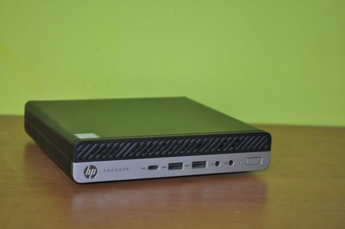 Неттоп Б-клас HP ProDesk 600 G5 Mini USFF / Intel Core i3-9100T (4 ядра по 3.1 - 3.7 GHz) / 16 GB DDR4 / 256 GB SSD M.2 / Intel UHD Graphics 630 / Windows 11 Pro б/в - зображення 3