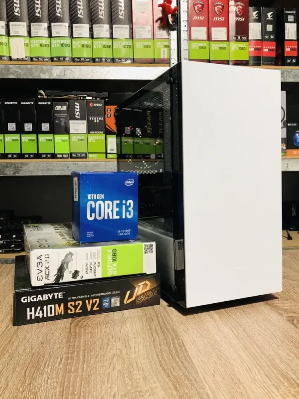 Ігровий ПК Nexus M Wite Tower / Intel Core i3-10100F (4 (8) ядра по 3.6 - 4.3 GHz) / 8 GB DDR4 / 120 GB SSD+500 GB HDD / nVidia GeForce GTX 1060, 3 GB GDDR5, 129-bit / 430W б/в - зображення 5