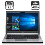 Ноутбук Б-клас Fujitsu LifeBook E734 / 13.3" (1366x768) TN / Intel Core i3-4000M (2 (4) ядра по 2.4 GHz) / 4 GB DDR3 / 500 GB HDD / Intel HD Graphics 4600 / WebCam / Windows 10 Pro б/в
