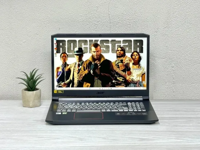 Ігровий ноутбук Б-клас Acer Nitro 5 AN517-52 / 17.3" (1920x1080) IPS / Intel Core i5-10300H (4 (8) ядра по 2.5 - 4.5 GHz) / 16 GB DDR4 / 512 GB SSD M.2 / nVidia GeForce RTX 3060, 6 GB GDDR6, 192-bit / WebCam / Win 11 Home б/в - зображення 2