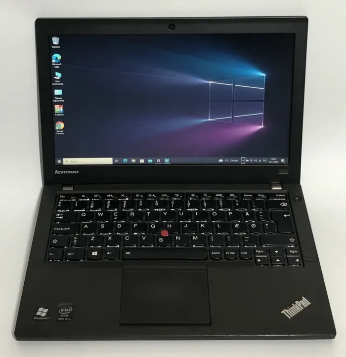 Нетбук Lenovo ThinkPad X240 / 12.5" (1366x768) TN / Intel Core i5-4300U (2 (4) ядра по 1.9 - 2.9 GHz) / 8 GB DDR3 / 128 GB SSD / Intel HD Graphics 4400 / WebCam / Win 10 Pro / Два АКБ б/в - зображення 2