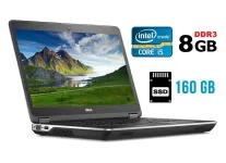 Ноутбук Б-клас Dell Latitude E6440 / 14" (1366x768) TN / Intel Core i5-4310M (2 (4) ядра по 2.7 - 3.4 GHz) / 8 GB DDR3 / 160 GB SSD / Intel HD Graphics 4600 / WebCam / DVD-ROM / HDMI / Windows 10 б/в