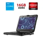 Захищений ноутбук Dell Latitude 14 Rugged 5414 / 14" (1920x1080) IPS Touch / Intel Core i5-6300U (2 (4) ядра по 2,4 - 3,0 ГГц) / 16 ГБ DDR4 / 256 ГБ SSD / AMD Radeon R7 M360, 2 ГБ DDR3, 64-біт / WebCam б/в