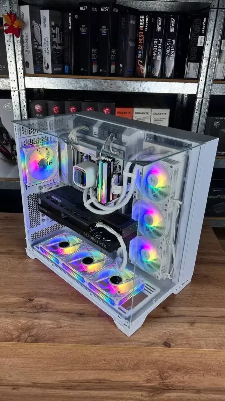 Збірка під замовлення: комп'ютер Lian-Li O11 Vision White Tower / AMD Ryzen 7 7800X3D (8 (16) ядер по 4.2 - 5.0 GHz) / 32 GB DDR5 / 2000 GB SSD M.2 / nVidia GeForce RTX 4070 Ti Super, 16 GB GDDR6X, 256-bit / 850W - зображення 5