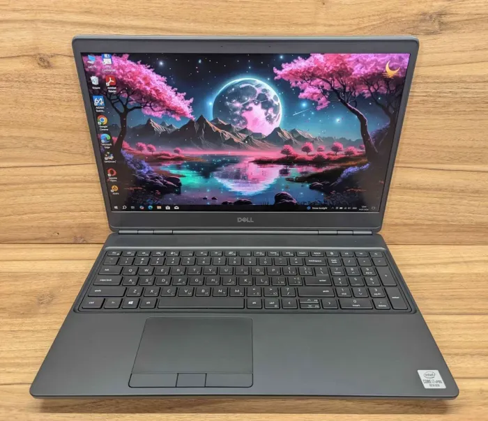Мобільна робоча станція Dell Precision 7550 / 15,6" (1920x1080) IPS / Intel Core i7-10850H (6 (12) ядер по 2,7 - 5,1 ГГц) / 32 ГБ DDR4 / 512 ГБ SSD / nVidia Quadro T2000, 4 ГБ GDDR5, 128-біт / Windows 10 б/в - изображение 2