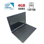 Ноутбук Lenovo Ideapad 100-15 / 15.6" (1366x768) TN / Intel Celeron N2840 (2 ядра по 2.16 - 2.58 GHz) / 4 GB DDR3 / 120 GB SSD / Intel HD Graphics / WebCam б/в