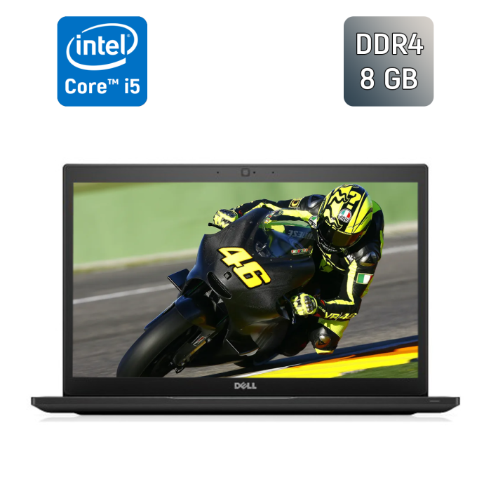 Ультрабук Б-клас Dell Latitude 7480 / 14" (1920x1080) IPS / Intel Core i7-7600U (2 (4) ядра по 2.8 - 3.9 GHz) / 8 GB DDR4 / 256 GB SSD / Intel HD Graphics 620 / HDMI / Windows 10 б/в - зображення 1