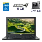 Ноутбук Acer Aspire E5-575G / 15.6" (1920x1080) IPS / Intel Core i5-7200U (2 (4) ядра по 2.5 - 3.1 GHz) / 8 GB DDR4 / 256 GB SSD / Intel HD Graphics 620 / WebCam б/в