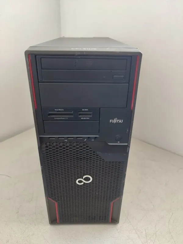 Робоча станція Fujitsu Celsius W510 Workstation Tower / Intel Core i7-2600 (4 (8) ядра по 3.4 - 3.8 GHz) / 16 GB DDR3 / 256 GB SSD / nVidia GeForce GT 630, 4 GB GDDR3, 128-bit / DVD-ROM б/в - зображення 2