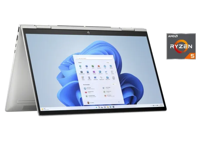 Ноутбук-трансформер HP Envy x360 15-fh0013dx / 15.6" (1920x1080) IPS Touch / AMD Ryzen 5 7530U (6 (12) ядер по 2.0 - 4.5 GHz) / 16 GB DDR4 / 512 GB SSD / AMD Radeon Vega Graphics / WebCam / Win 11 Home - зображення 1