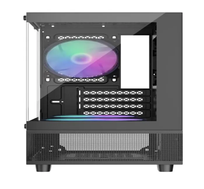 Ігровий ПК 1stPlayer Mi2-A-BK-2F7R-1F7 Black Tower / Intel Core i5-12400F (6 (12) ядер по 2,5 - 4,4 ГГц) / 16 ГБ DDR4 / 480 ГБ SSD / nVidia GeForce RTX 3050, 8 ГБ GDDR6, 128-біт - зображення 4