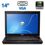 Ноутбук Dell Latitude E6410 / 14'' TN / Core i3-370M (2(4) ядра по 2.4GHz) / 4GB DDR3 / 160 GB HDD / NVS 3100M, 512MB GDDR3, 64-bit / DVD-ROM б/в