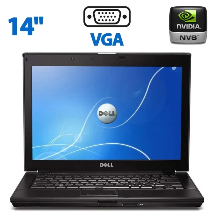 Ноутбук Dell Latitude E6410 / 14'' TN / Core i3-370M (2(4) ядра по 2.4GHz) / 4GB DDR3 / 160 GB HDD / NVS 3100M, 512MB GDDR3, 64-bit / DVD-ROM б/в - зображення 1