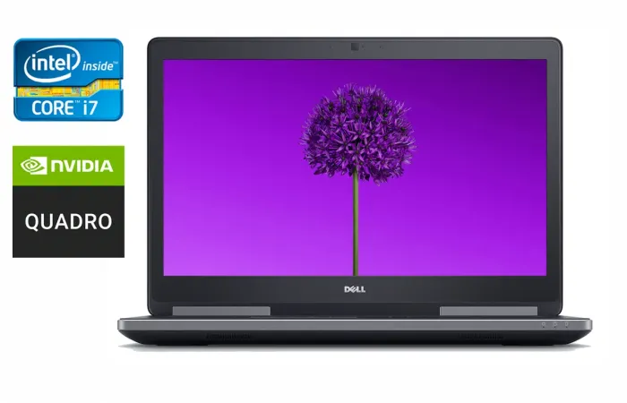 Мобільна робоча станція Dell Precision 7720 / 17.3" (1920x1080) IPS / Intel Core i7-7820HQ (4 (8) ядра по 2.9 - 3.9 GHz) / 32 GB DDR4 / 480 GB SSD / nVidia Quadro P3000, 6 GB GDDR5, 192-bit / WebCam / Windows 10 б/в - зображення 1