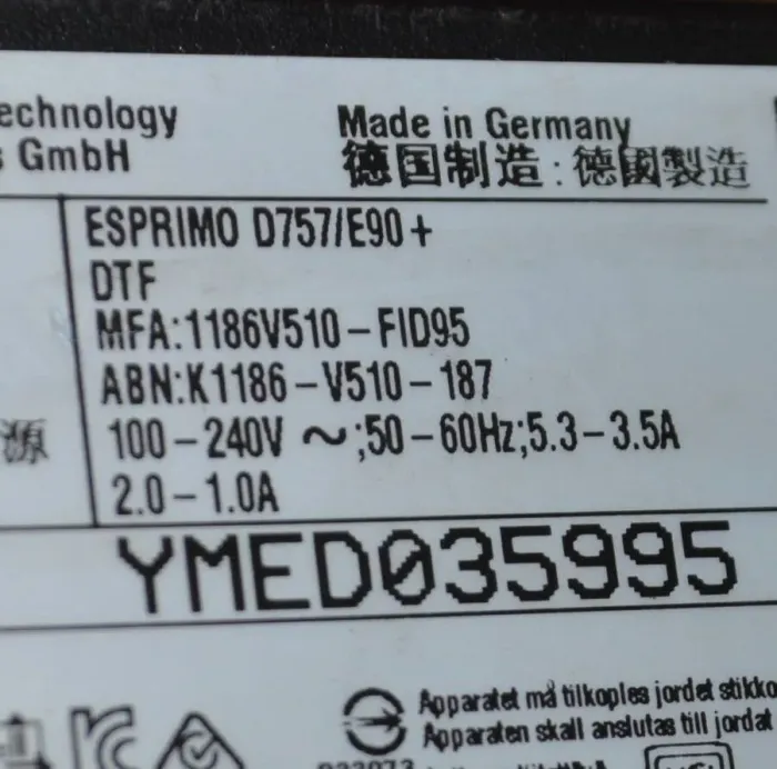 Комп'ютер Fujitsu Esprimo D757 E90 SFF / Intel Core i5-6500 (4 ядра по 3.2 - 3.6 GHz) / 16 GB DDR4 / 500 GB SSD + 500 GB HDD / Intel HD Graphics 530 / DVD-ROM / Windows 11 Pro б/в - зображення 8