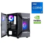 Ігровий ПК 1stPlayer D3-A-BK-1F7-14-1F7 Black Tower / Intel Core i7-12700KF (12 (20) ядер по 2.7 - 5.0 GHz) / 32 GB DDR5 / 1000 GB SSD M.2 / nVidia GeForce RTX 5060, 8 GB GDDR7, 128-bit б/в