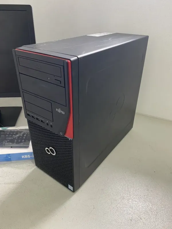 Комплект ПК: комп'ютер Fujitsu Esprimo P756 E90+ Tower / Intel Core i5-6400 (4 ядра по 2.7 - 3.3 GHz) / 8 GB DDR4 / 128 GB SSD + 500 GB HDD / Intel HD Graphics 530 +Монітор LG 24EB23PM / 24" (1920x1080) TN б/в - зображення 4