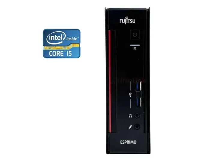 Неттоп Б-клас Fujitsu Esprimo Q556 USFF / Intel Core i5-7400T (4 ядра по 2.4 - 3.0 GHz) / 16 GB DDR4 / 2000 GB SSD / Intel HD Graphics 530 б/в - зображення 1