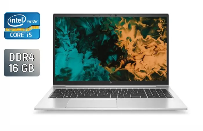 Ультрабук HP EliteBook 850 G7 / 15.6" (1920x1080) IPS / Intel Core i5-10310U (4 (8) ядра по 1.7 - 4.4 GHz) / 16 GB DDR4 / 256 GB SSD / Intel UHD Graphics / WebCam / TouchID б/в - зображення 1